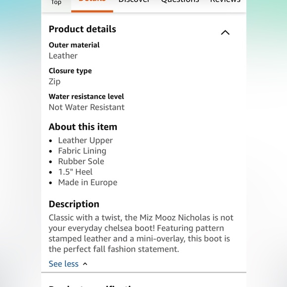 Miz Mooz Nicholas leather Booties in granite - Picture 7 of 7